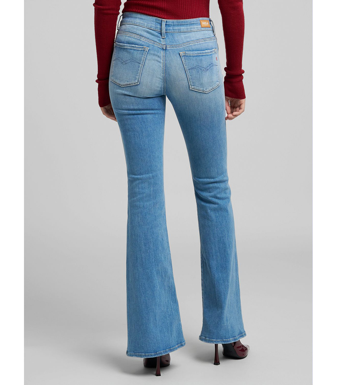 フレアーフィットJOELLA パワーストレッチモダールデニム 詳細画像 ライトブルー 3